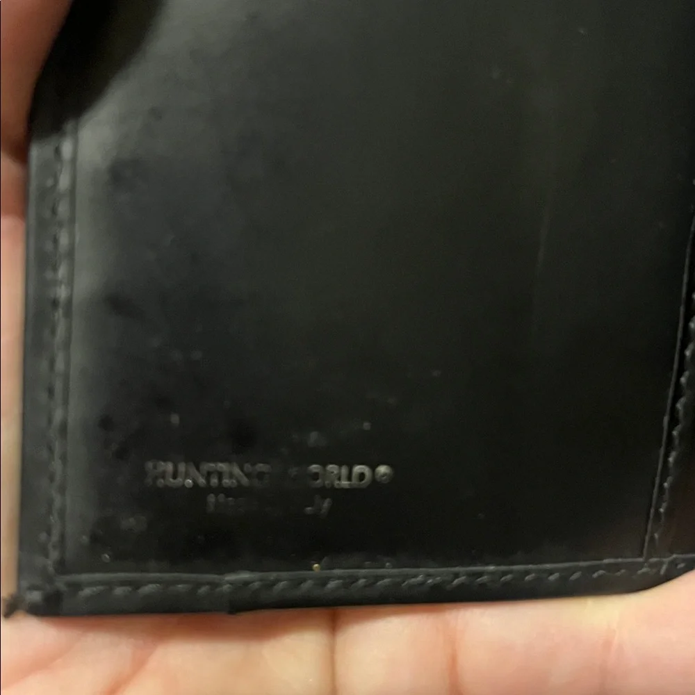 Hunting World Black Men's Leather Wallet